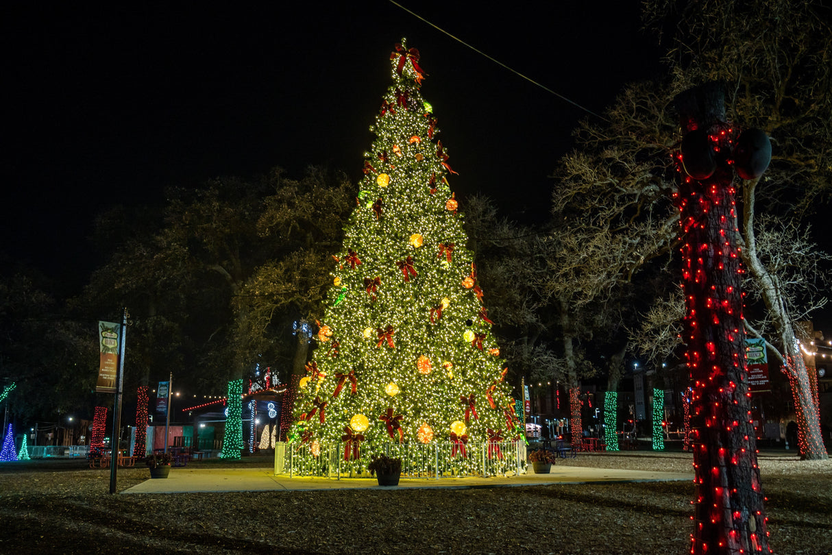 Artificial Christmas Tower Tree with 5MM LED Lights