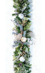 Pre-Decorated Christmas Garland - Fully Decorated