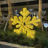Giant LED 3D Snowflake Display – Solar Compatible