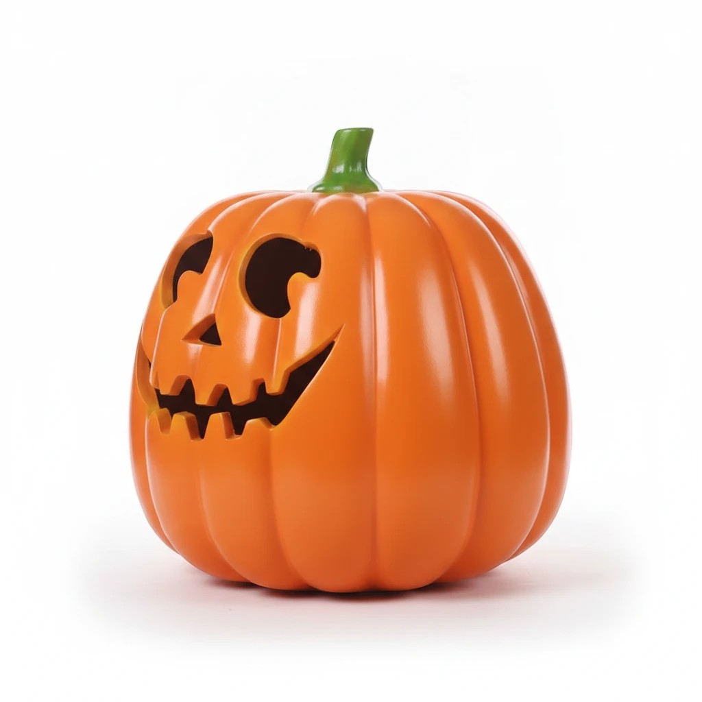 Giant Fiberglass Smiling Pumpkin