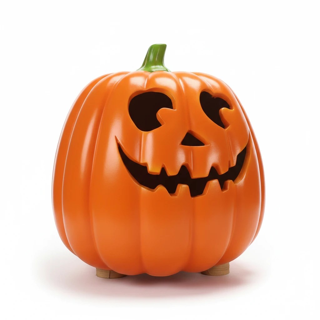 Giant Fiberglass Smiling Pumpkin