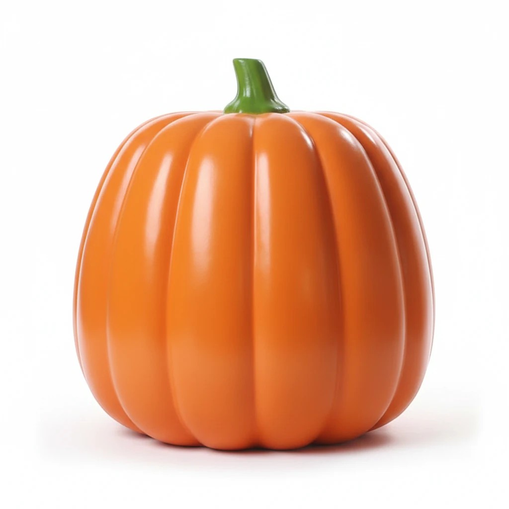 Giant Fiberglass Smiling Pumpkin