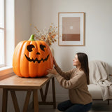 Giant Fiberglass Smiling Pumpkin