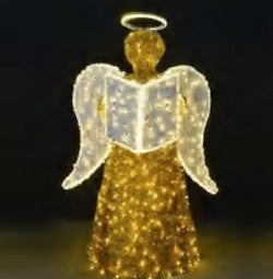 Giant Pre-Lit LED Choir Angel