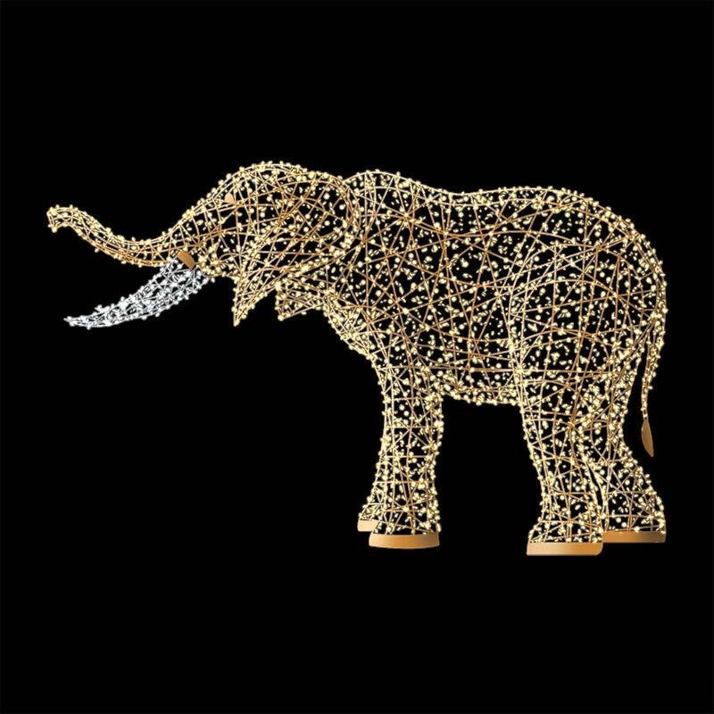 Giant Pre-Lit LED Elephant