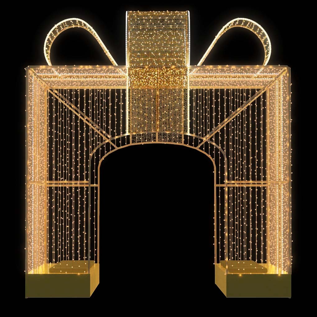 Giant LED Walk-Through Elegant Gift Box