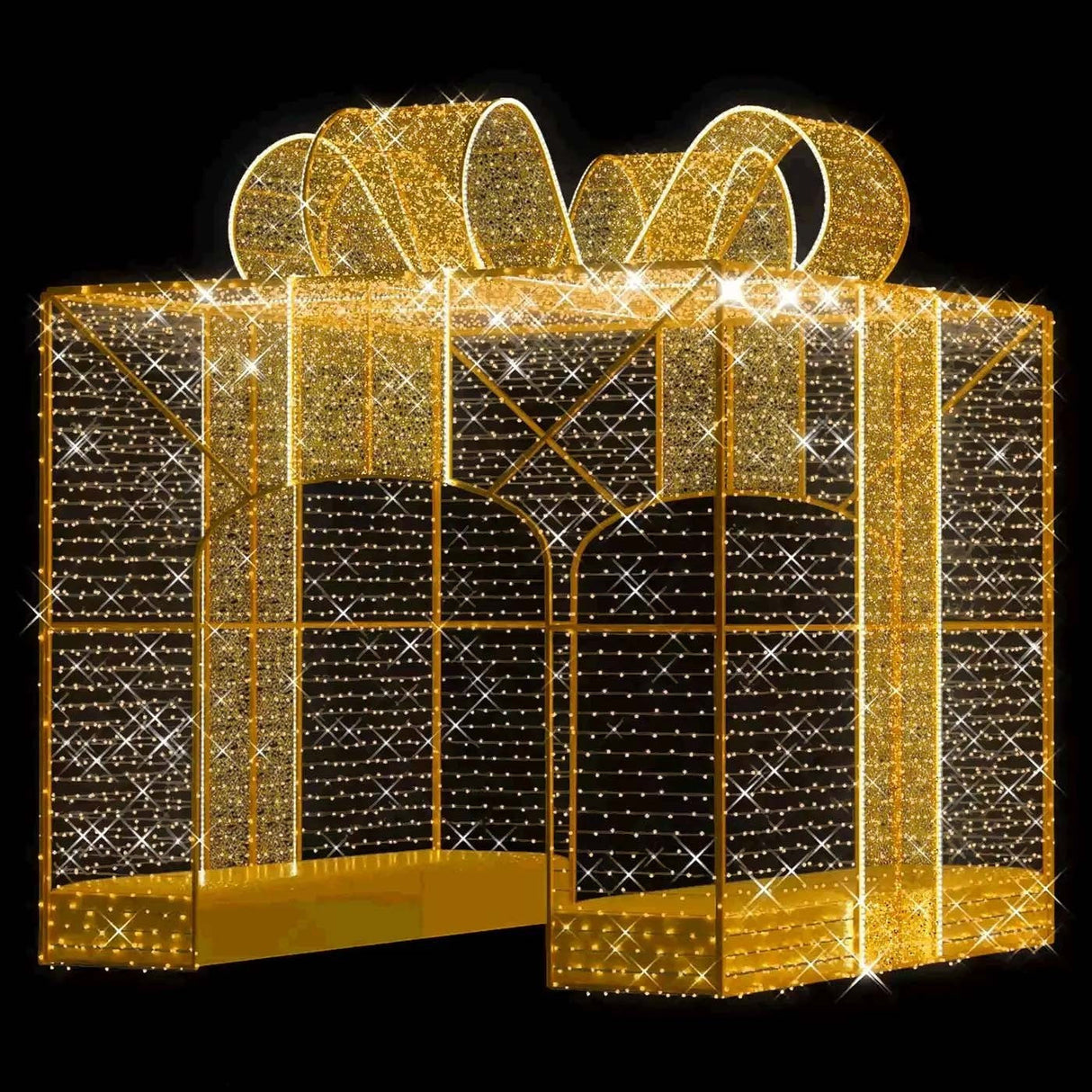 Giant LED Walk-Through Elegant Gift Box
