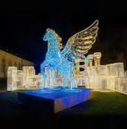 Giant Pre-Lit LED Pegasus