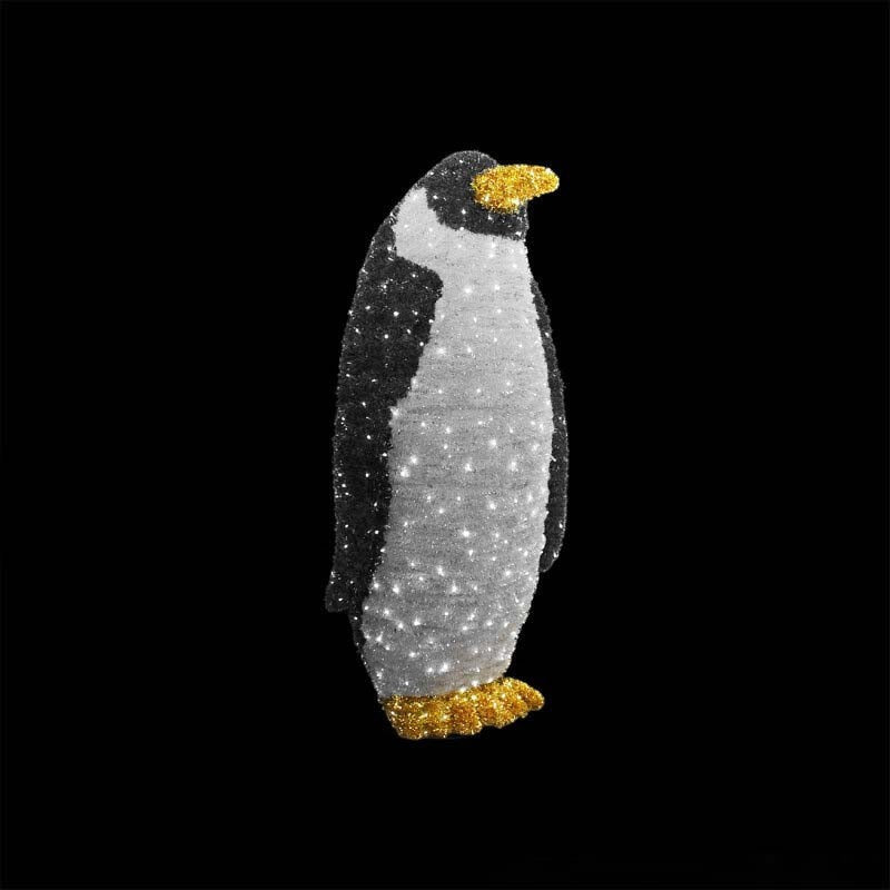 Giant Pre-Lit LED Elegant Penguin