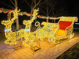Giant Pre-Lit LED Santa’s Sleigh