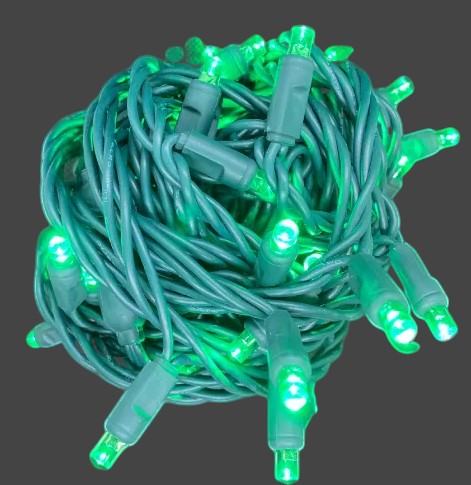 5MM LED Mini Lights – Standard Male/Female Plug – 4" Spacing