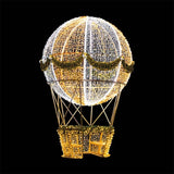 Giant Pre-Lit LED Garland Adorned Hot Air Balloon