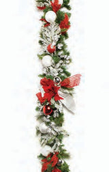 Pre-Decorated Christmas Garland - Fully Decorated