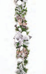 Pre-Decorated Christmas Garland - Fully Decorated