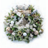 Pre-Decorated Christmas Wreath - Fully Decorated
