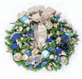 Pre-Decorated Christmas Wreath - Fully Decorated