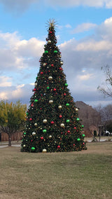 Artificial Christmas Tower Tree with 5MM LED Lights