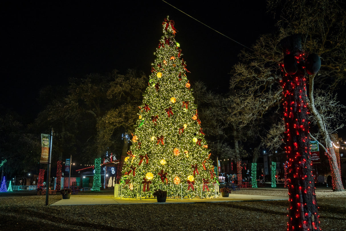 Artificial Christmas Tower Tree with 5MM LED Lights