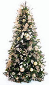 Pre-Decorated Christmas Tree - Full/Standard Fully Decorated