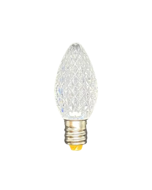 C7 Bulb Minleon V2 Faceted SMD PURE WHITE (CASE PACK: QTY 1000)